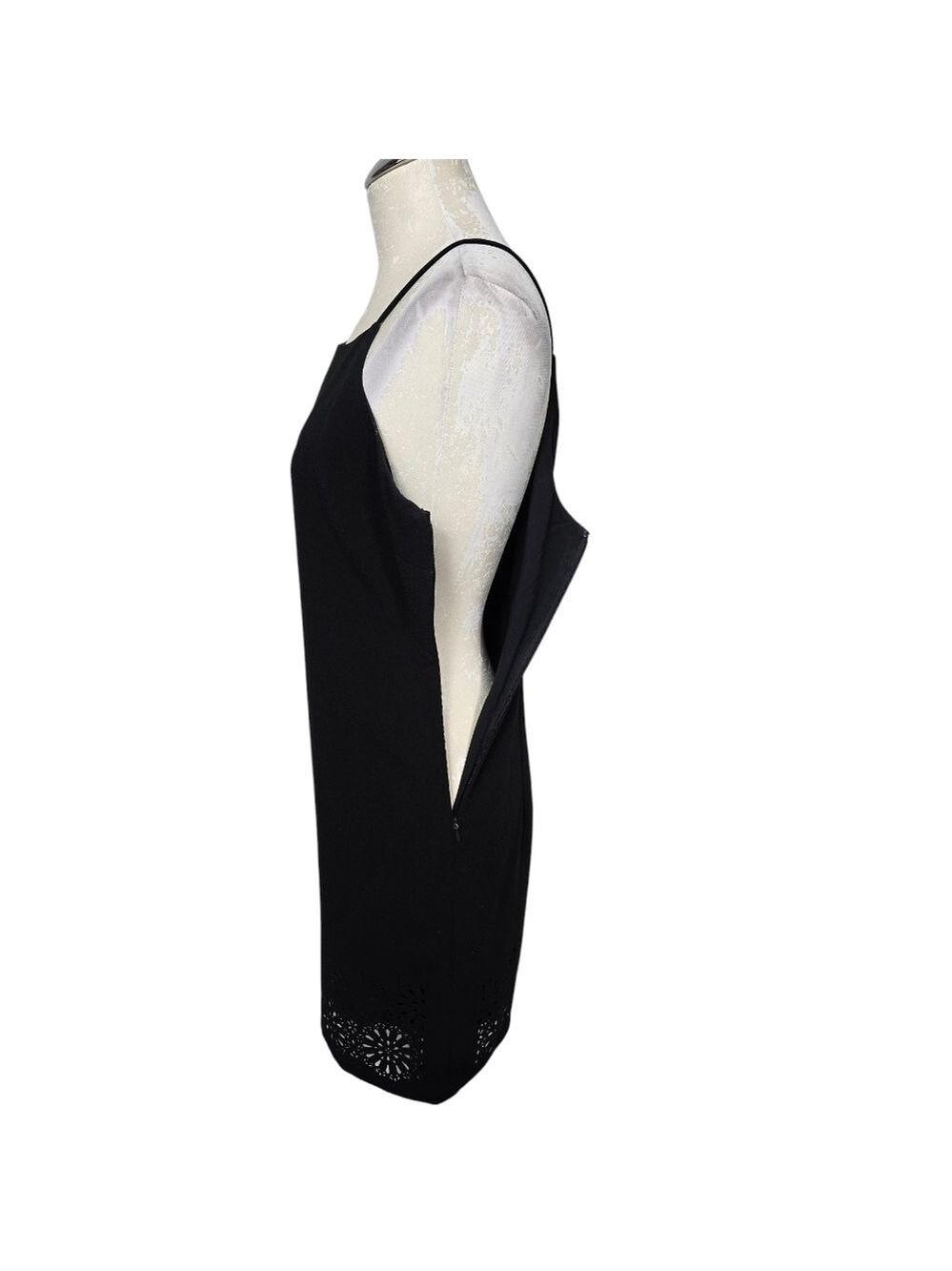 Banana Republic Black Laser Cut Sleeveless Dress 4 - Picture 6 of 8